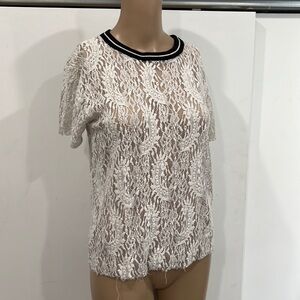 stone & sky lace T shirt
